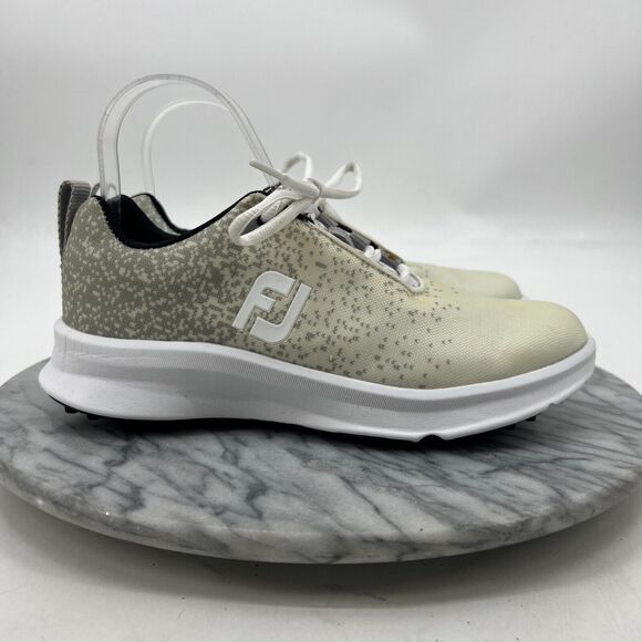 FootJoy Leisure Golf Shoes Womens 6.5 Bone White Synthetic Spikeless Sneakers - Picture 6 of 11